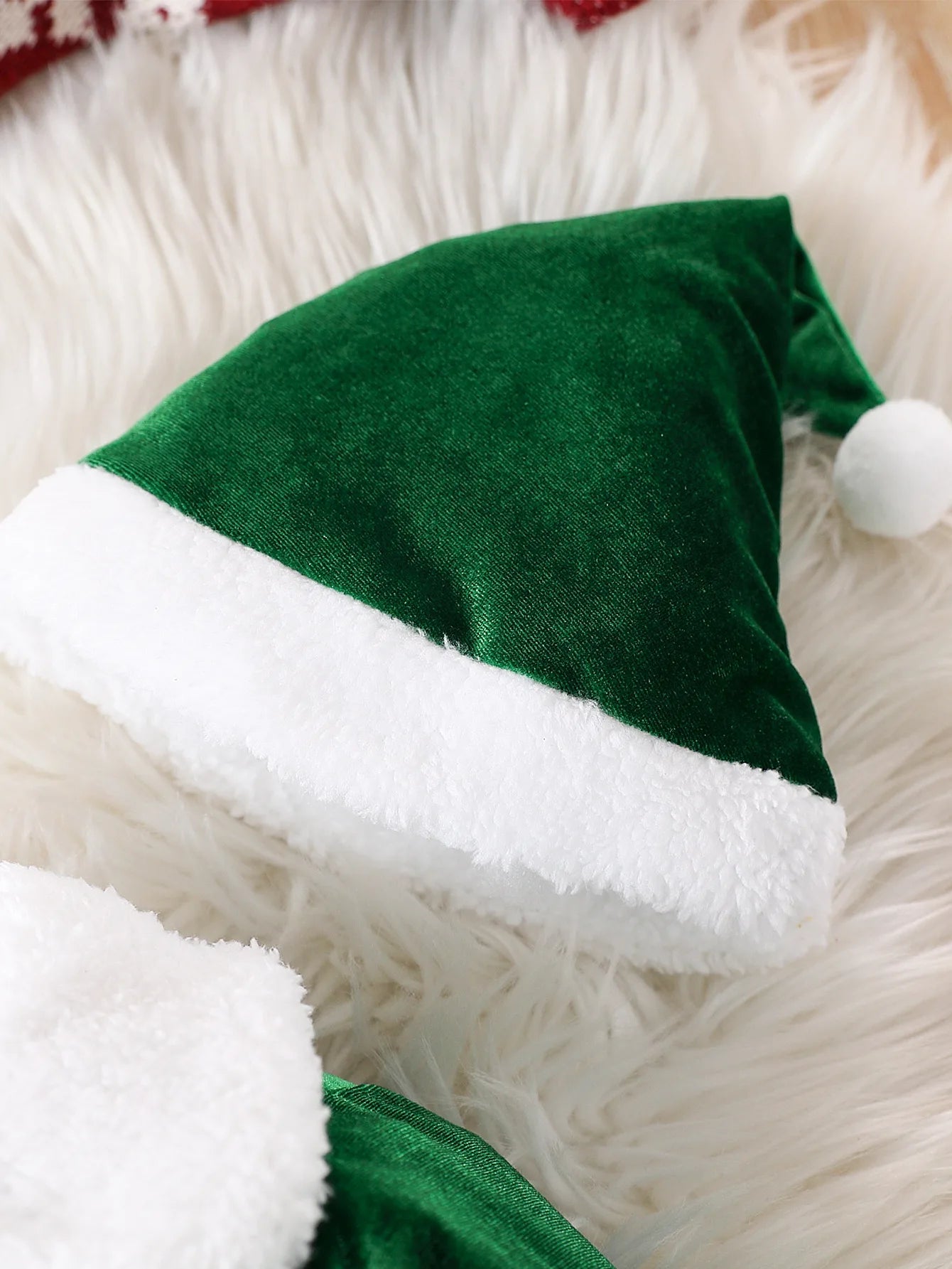 Baby Christmas Clothes Sets Winter Plush Fleece Santa Claus Coat and Velvet Pants Toddler Christmas Outfits New Year Costumes