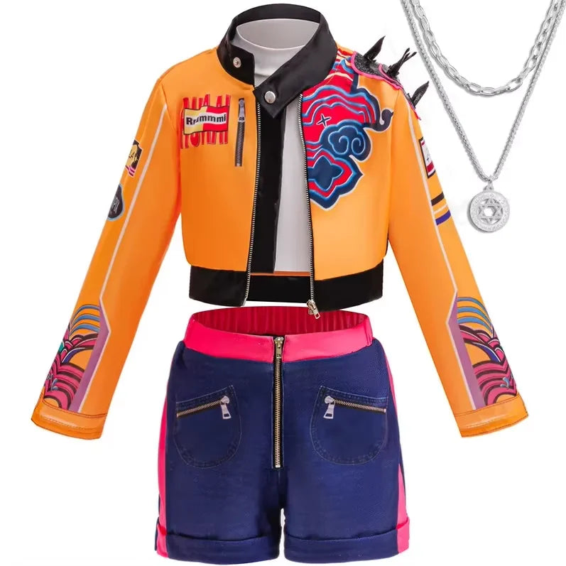 Halloween Girls Korean Fashion Cosplay Dance Costume Carnival Children's idol Roleplay theme Party Cool and stylish singing cost