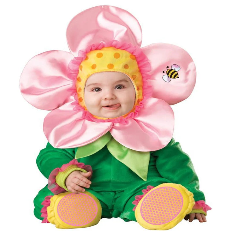 New Arrival High Quality Baby Boys Girls Halloween Dinosaur Costume Romper Kids Clothing Set Toddler Co-splay Triceratops