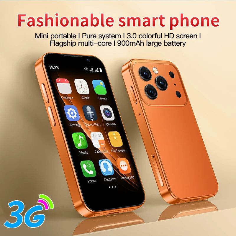 SOYES i17 Mini Smartphone 3.0" Screen 2GB RAM 16GB ROM Dual SIM Standby Dual Camera Android 9.0 Small Mobile Phone