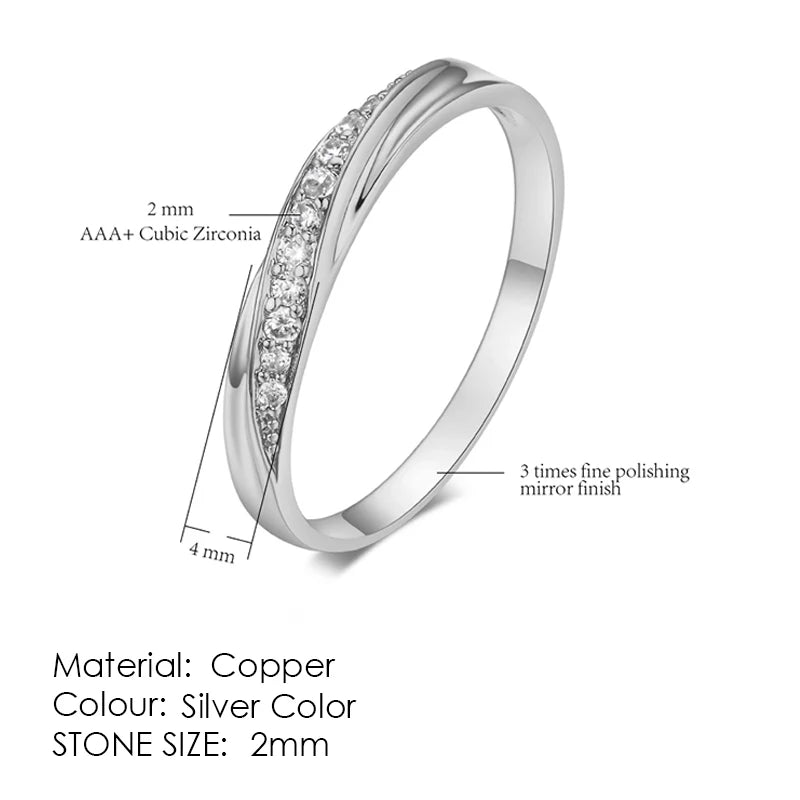 Ring For Women & Men Classic Engagement Wedding Lover Rings AAA+ Cubic Zirconia Fashion Jewelry R011 R062