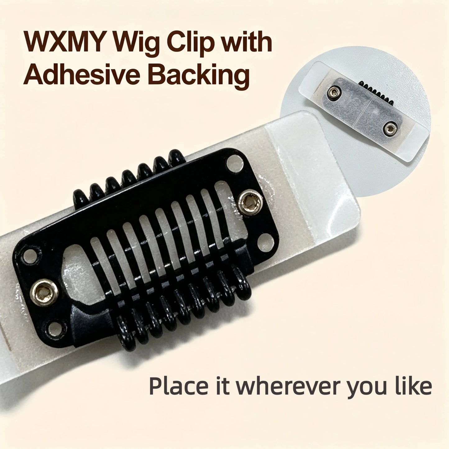 Wig Clips Snap Clips With Adhesive 10-30pieces no-sew Clips for Men Wig Toupe for Women Metal Wig Comb Clips for Hair Extensions