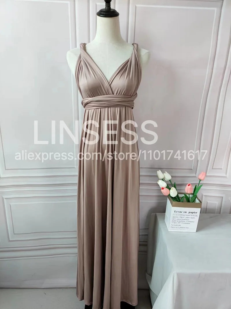 Multiway Maxi Dress Bridesmaid Dress Infinity Cocktail Dress Floor Length Bridesmaid Dress Maxi Dress for Bridesmaid Gifts