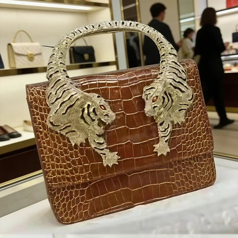 Unique Leisure Diaper Bag Stylish Clutch Mini Messenger Purse Solid Color Leather Handbag Original Retro Women's Tote