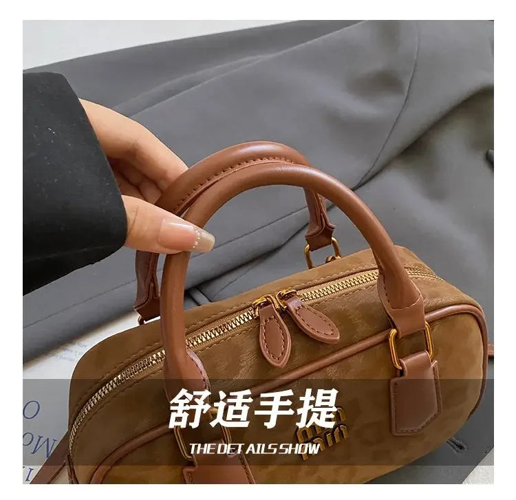 Original Square Leather Satchel Handbag Women Designer Tote Shoulder Crossbody Purse Luxury Diaper Bag