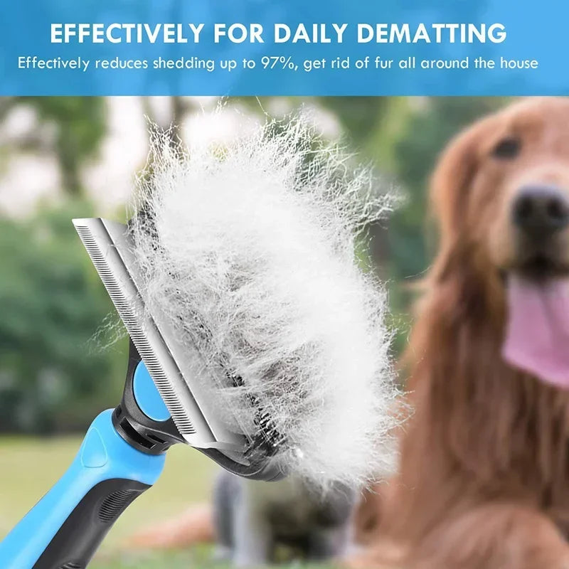 Pet Grooming Comb Cat Grooming Knot Opener Fine Toothed Hair Brush Dog Hair Removal Comb