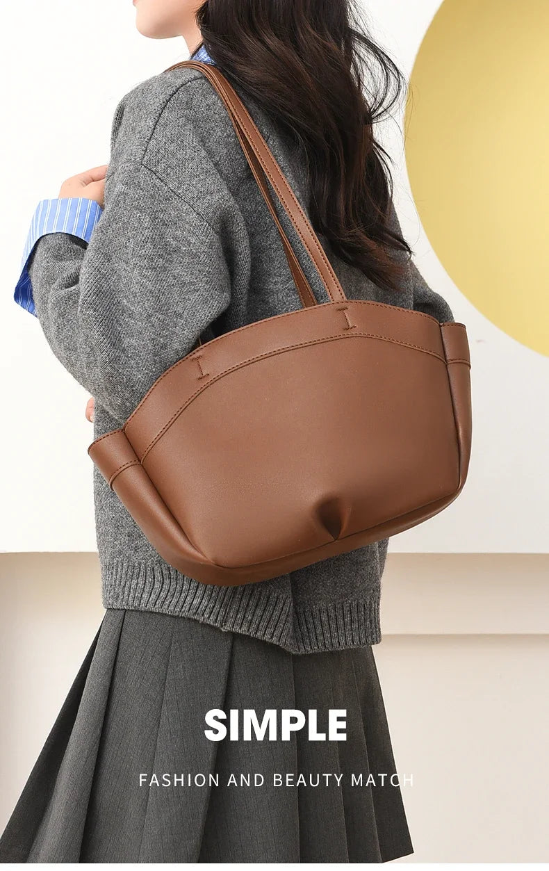 Premium Structured Tote Bag for Women – Elegant  Top Handle & Shoulder Strap, Luxury Leather Handbag for Work & Everyday