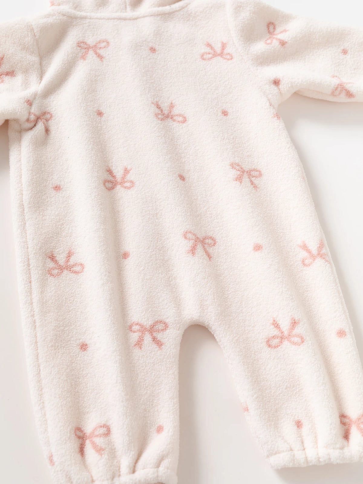 2026 Spring Newborn Baby Hooded Rompers Cute Bear Fleece Girls Jumpsuits Clothes for Toddler Infant