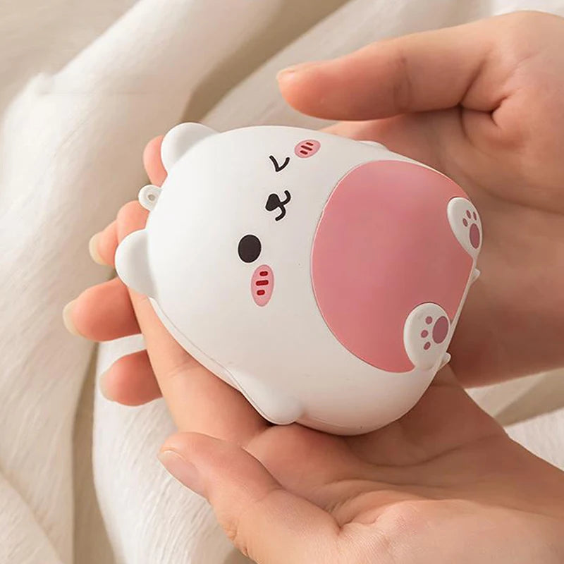 Cute Cartoon Small Bear Portable Double-layer Compartment Going Out Packed Separately Medicine Storage Plastic Pill Box Fashion