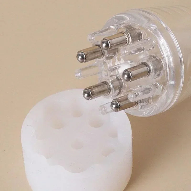 1 Pcs Five Needle Scalp Applicator Portable Mini Head Essential Oil Ball Massage Comb Hair Growth Liquid Application Guide Tool