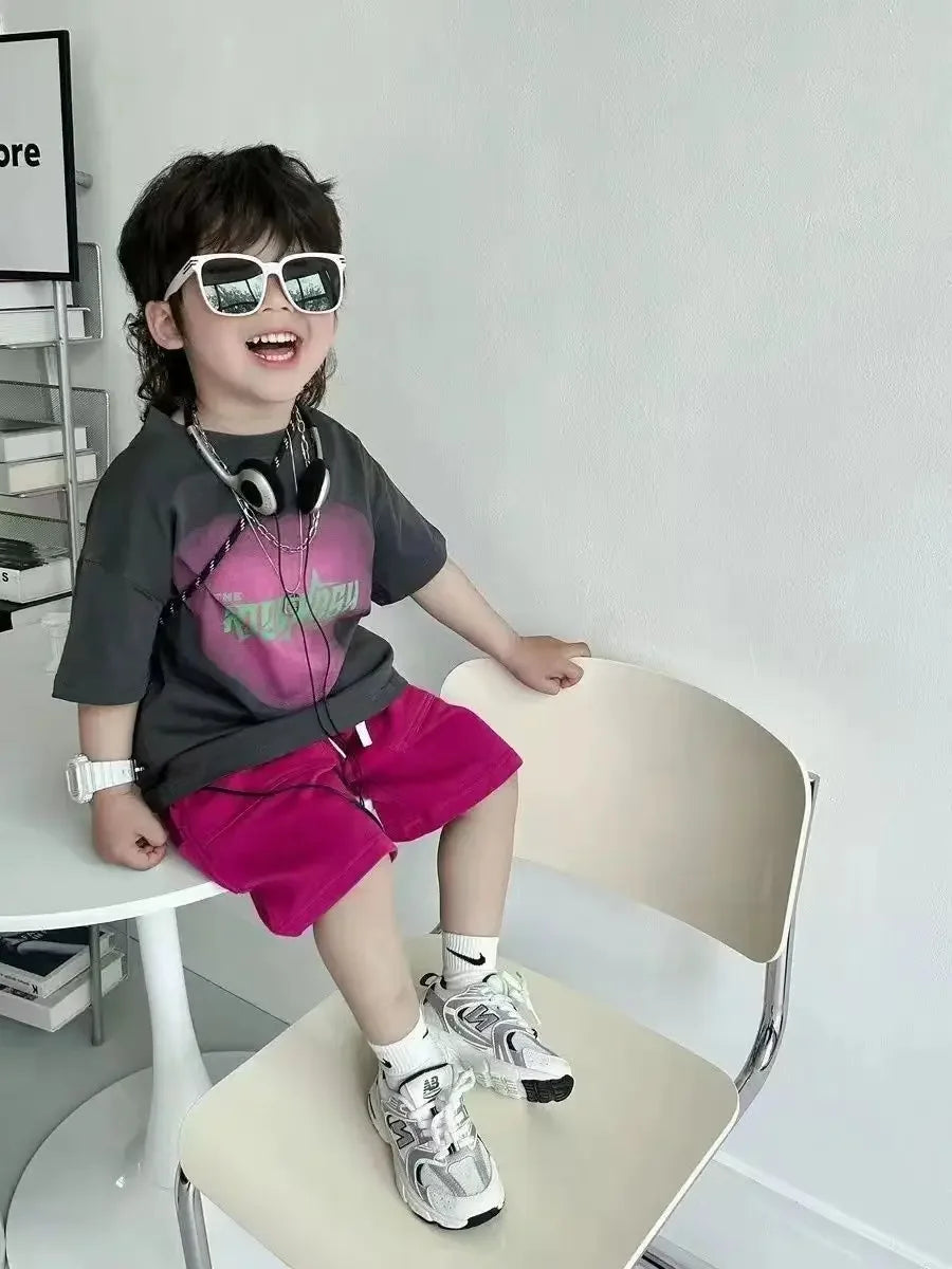 Baby Summer Clothes Boy Sports Sets Kids Loungewear Fashion Outfits Children T-shirts+Shorts 2Pcs Short Sleeves Top Pants Suits
