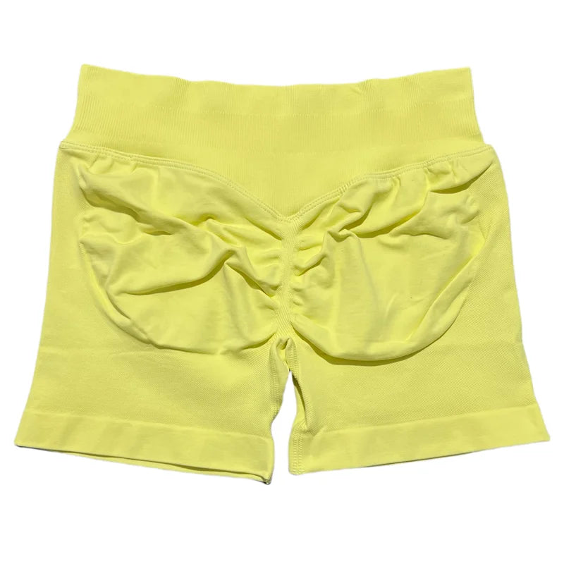 HISTELLO Sports Shorts 4.5‘’ High Waist Women Yoga Workout Shorts Seamless Leggings Stretch Fitness Sweatpants Gym Short