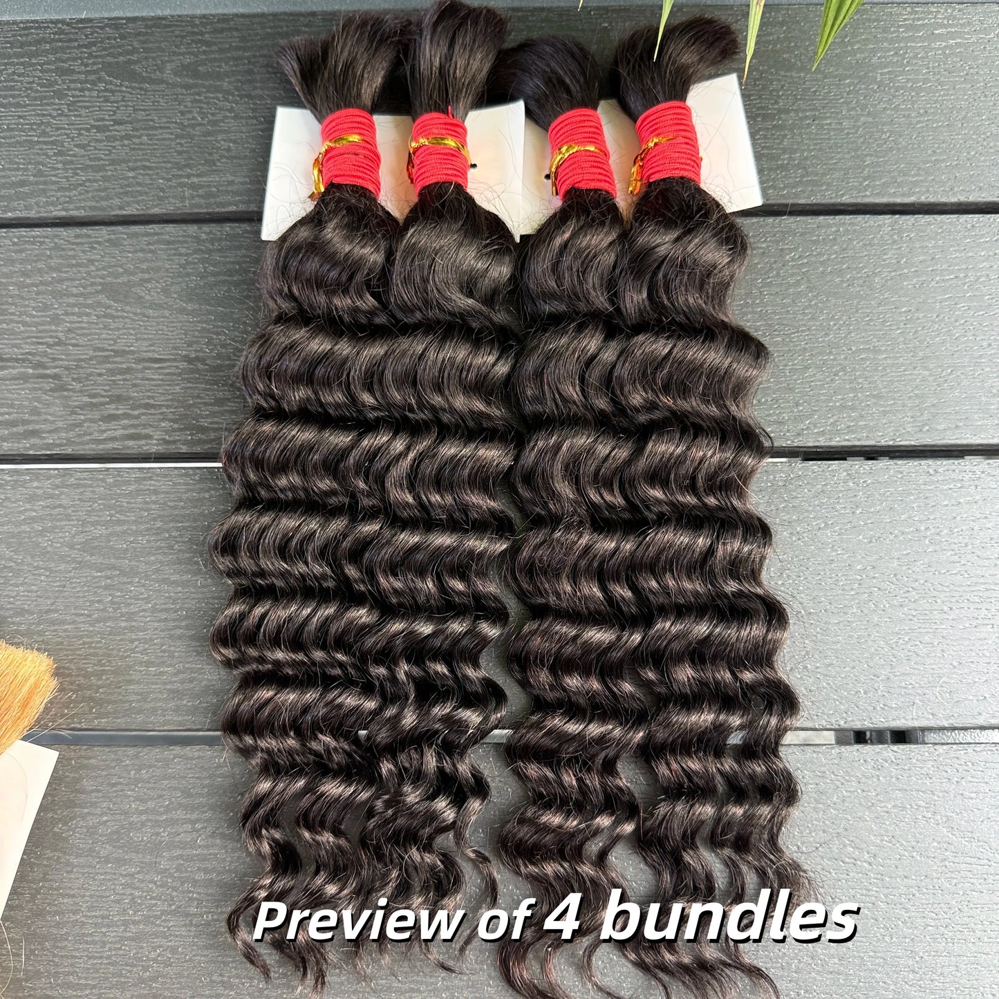 4/27# 99J# Colored Human Hair Boho Braiding Hair 50g/bundle Deep Wave Brazilian Human Braiding Hair for Black Women