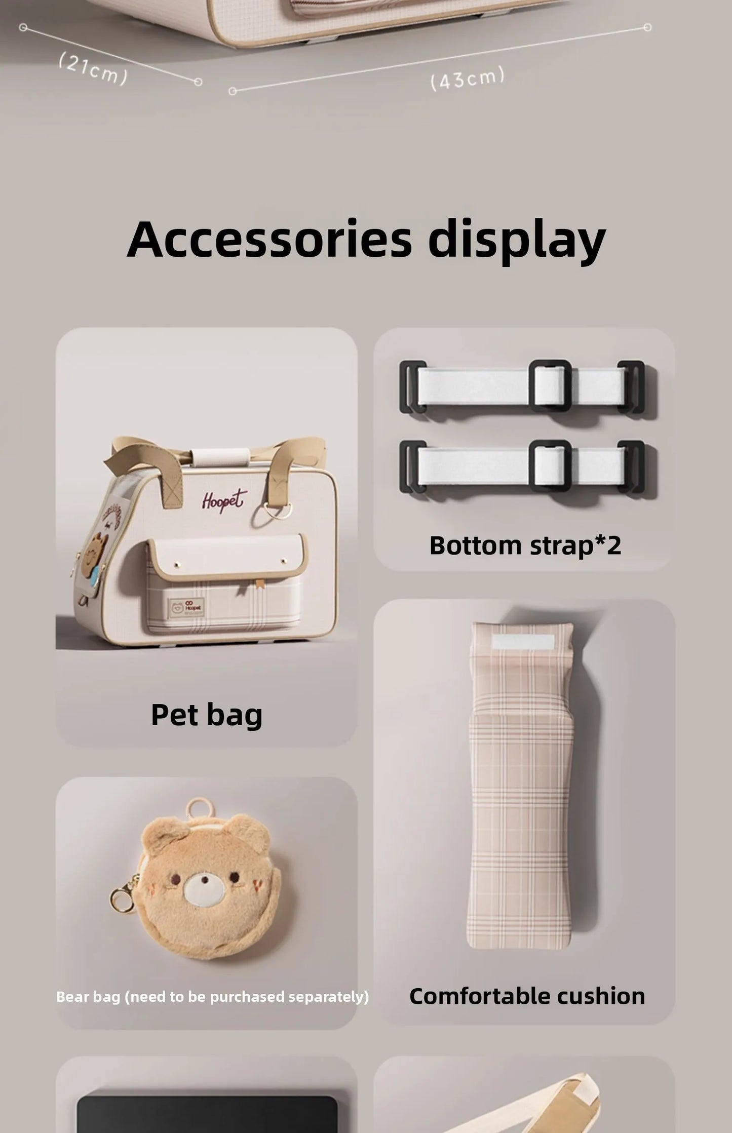 Cute Cartoon Cat Carrier Backpack Portable Pet Outing Bag for Small Cats Dogs Anti Stress Large Capacity Shoulder Crossbody