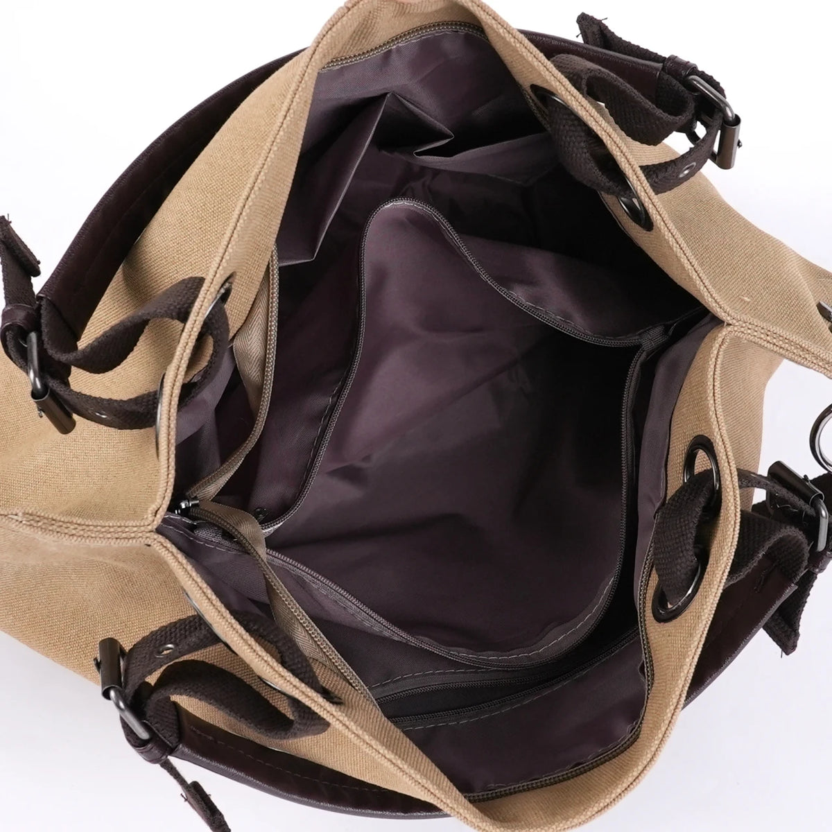 Women's Large Capacity Canvas Tote Bag Casual Crossbody Shoulder Messenger Bag for Daily Commute And Travel