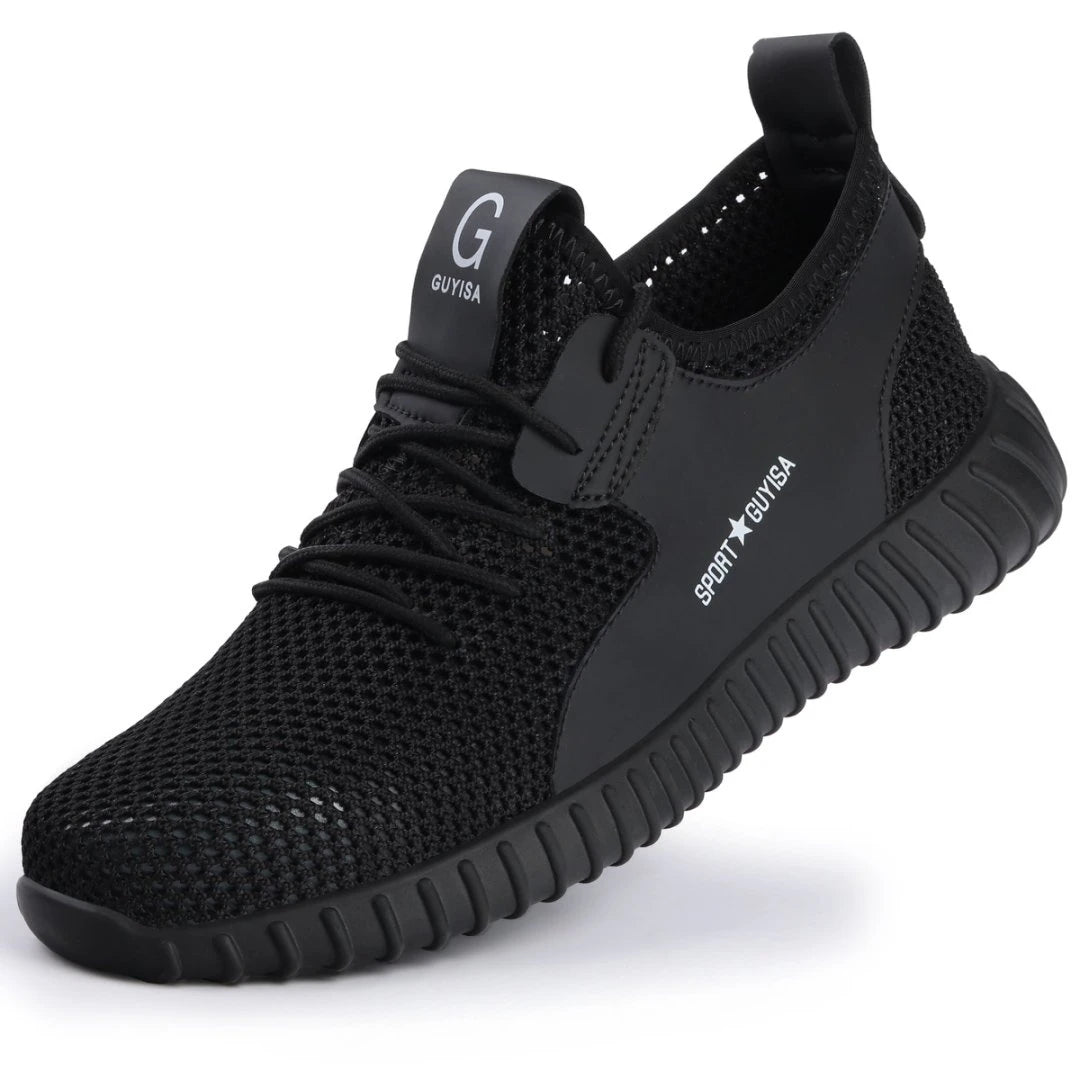 Summer Safety Shoes Mesh Work Shoes Lightweight Safety Sneaker For Men Breathable Protective Work Sneakers Steel Toe Shoes Man