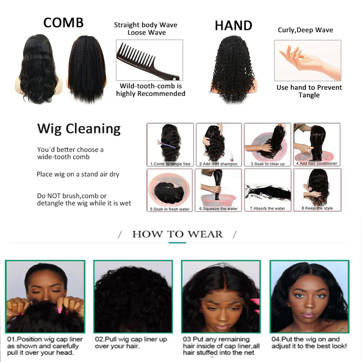 26“Long Soft Natual Black Kinky Curly 180Density 13x4 Lace Front Wig For Black Women Synthetic Heat Resistant Glueless Daily