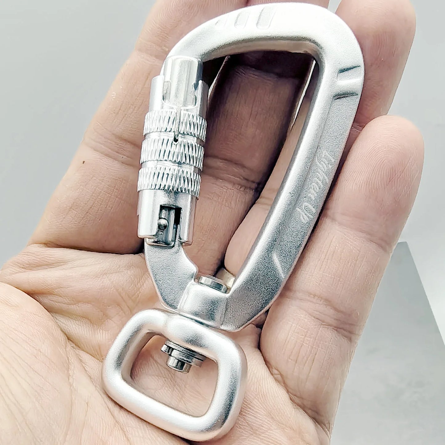 Safety Carabiner Clip Auto Locking 360 Rotational Hook 4KN Pull for Dog Leash Hammocks Backpacks Outdoor Climbing Accessories