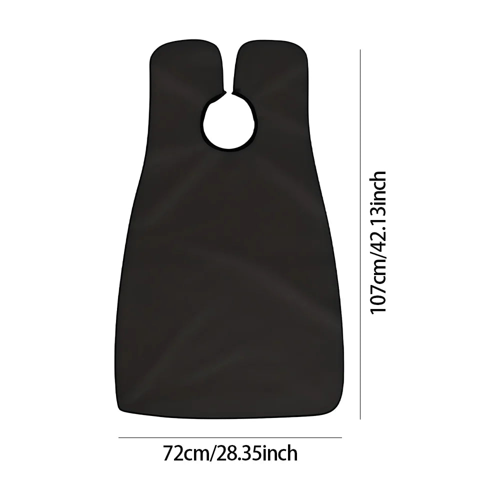 Beard Hair Cutting Catcher, Waterproof Shaving Apron with Drawstring for Home Barber, Easy Clean Hair Catcher for Men