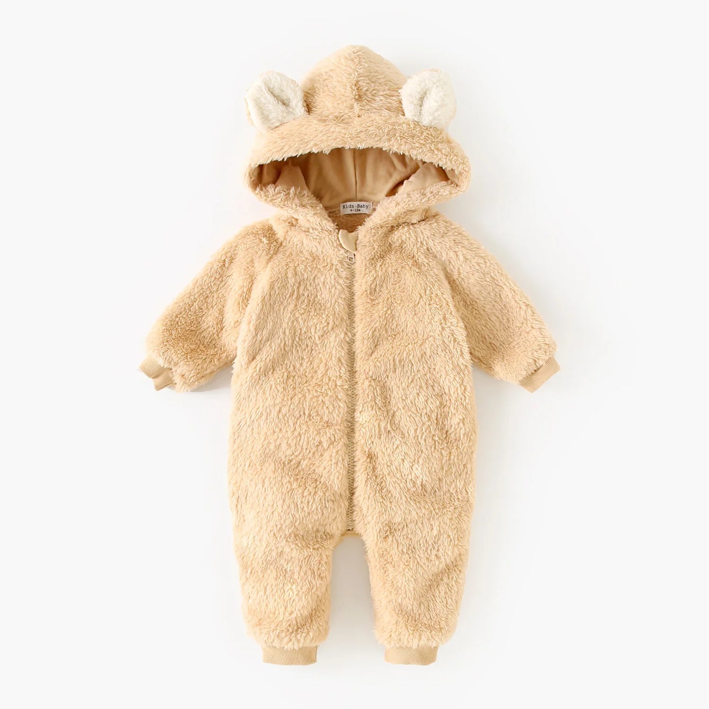 Sanlutoz Winter Fleece Thickened Zipper Toddler Long Sleeve Jumpsuits Clothing Warm Baby Rompers Cute Animal Hooded