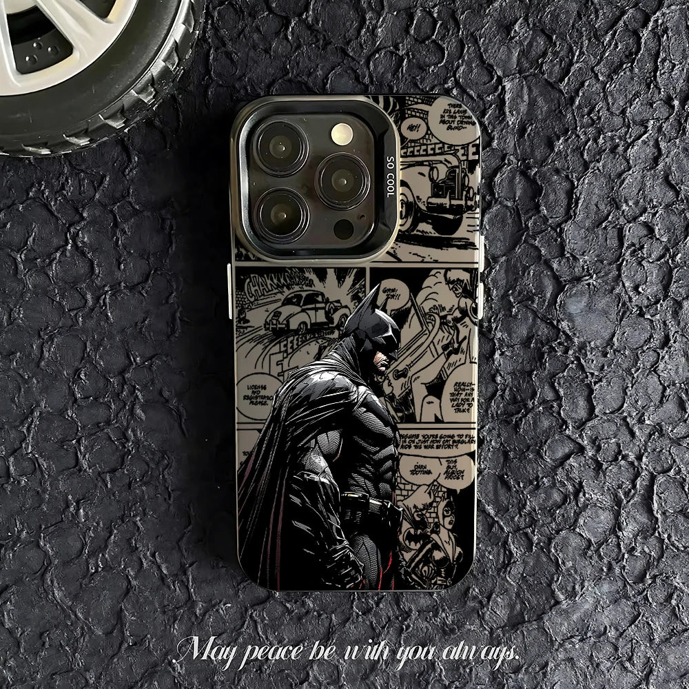 Cool Anime B-Batmans Phone Case For iPhone 17 17e 16e 16 15 14 13 12 11 mini Pro Max X XR 8 Air Plus Anti Fall Matte Back Cover