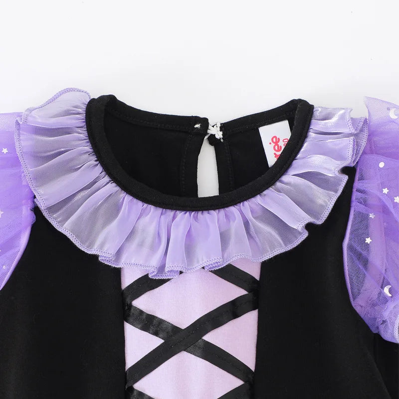 Baby Girls Belle Princess Outfit Anna Elsa Infant Baby Dress Kids Romper Witch Halloween Cosplay Clothes Birthday Costume Dress