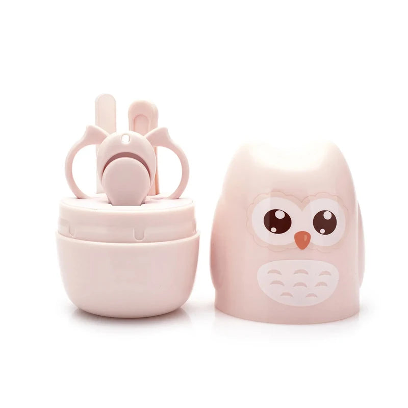 Children Manicure Kit Baby Nail Scissor Baby Nail Care Tool Set Kid Safe Portable Nail Clipper Trimmer File Tweezer with Box