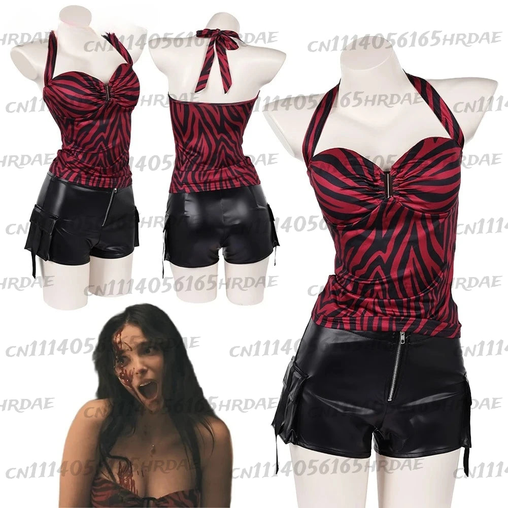 Nikki Cosplay Costume 2026 Horror TV Obsessions Roleplay Adult Women Top Shorts Disfraz Outfits for Carnival Halloween Party
