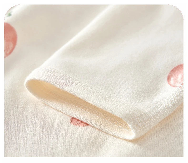 Ircomll 2 pcs Spring and Autumn Newborn Bodysuit Cotton Long Seeve Clothes Infant Clothing Pajamas Overalls for Girls&Boys 0-6M