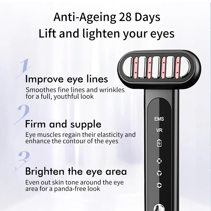 Beauty Eye Massager Device Red Light Facial Wand Eye Neck Massager Skin Tightening Anti Wrinkle SkinCare Beauty Anti Dark Circle