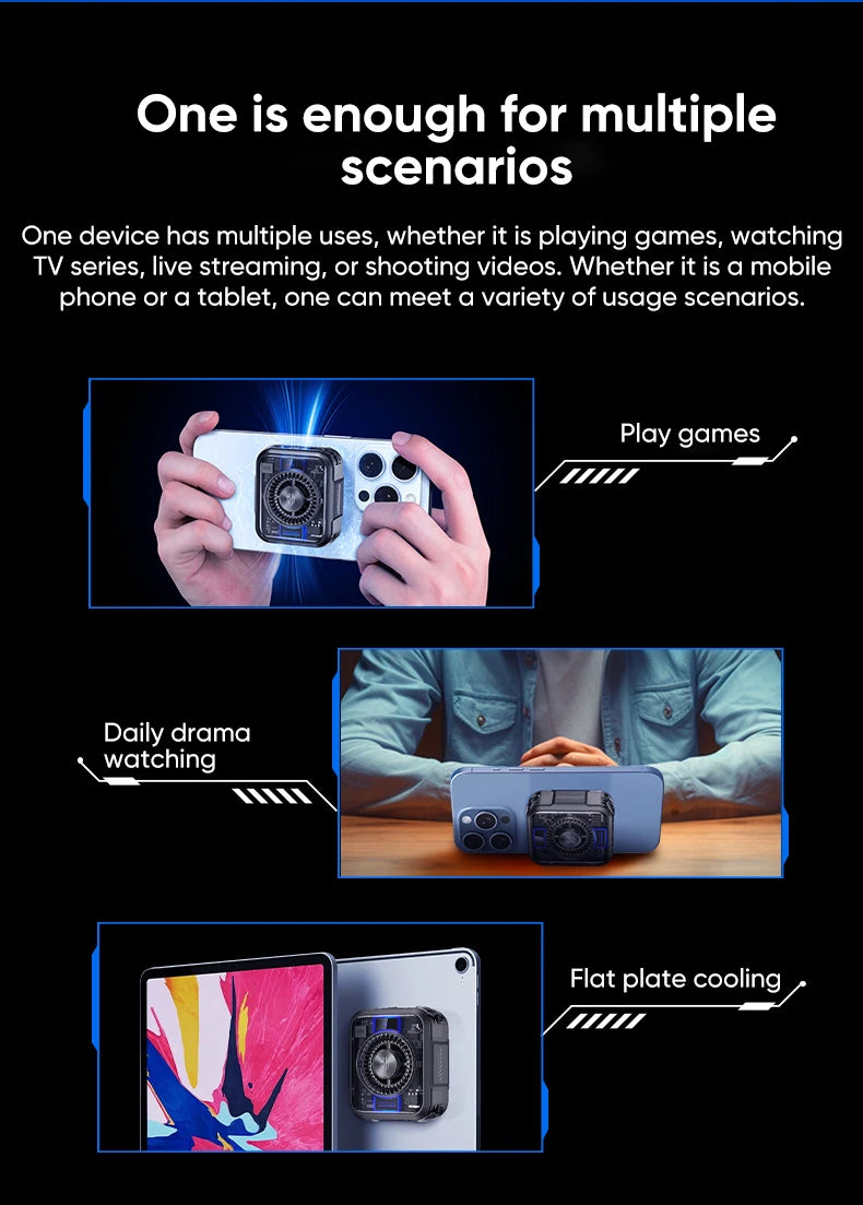 REDMAGIC Cooler 5 Mobile Game Radiator 3D VC Liquid Cooling 36W High Power Cooling For iPhone 16 RedMagic 10 Pro xiaomi 15