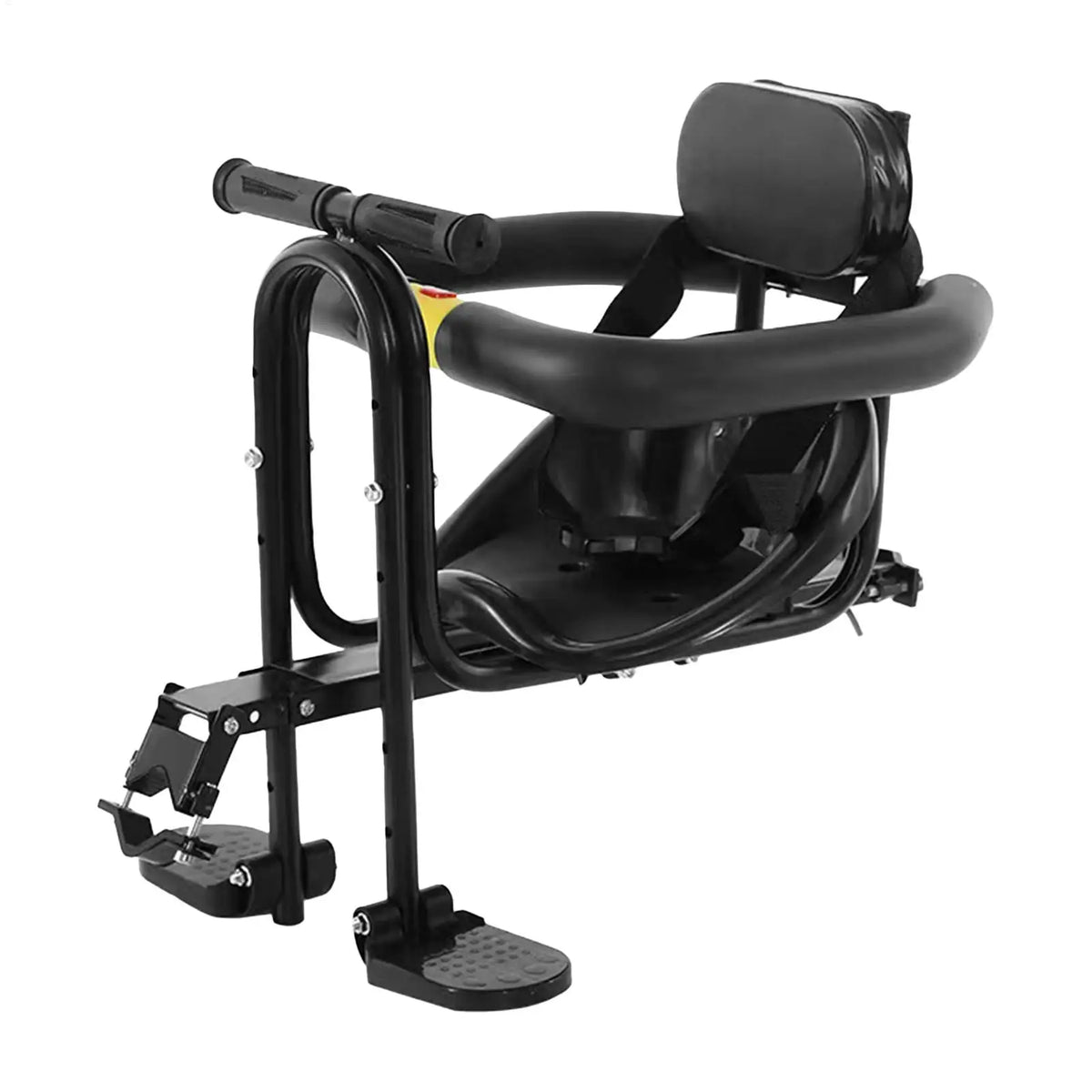 Front Mounted Child Bike Seat Easy Installation Kids Bike Seat with Guardrail Cycling Accessory Padded Padding