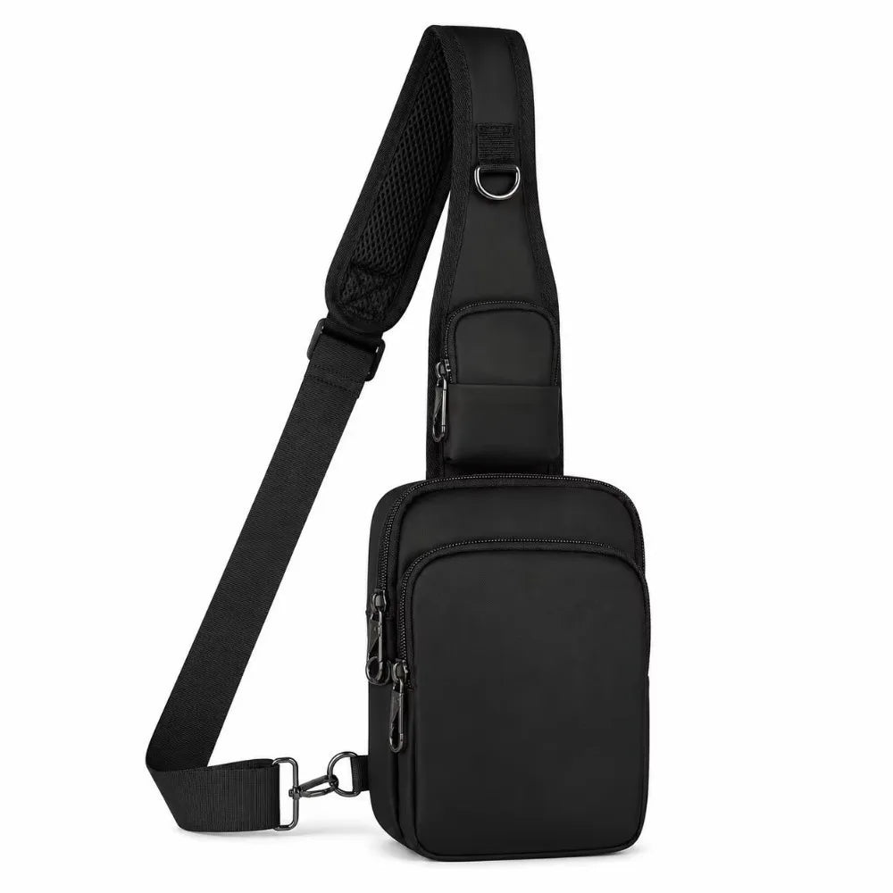 Fashion RFID Blocking Chest Bag Waterproof Anti-Theft Anti-Theft Sling Bag Lightweight Simple Messenger Bag Travel