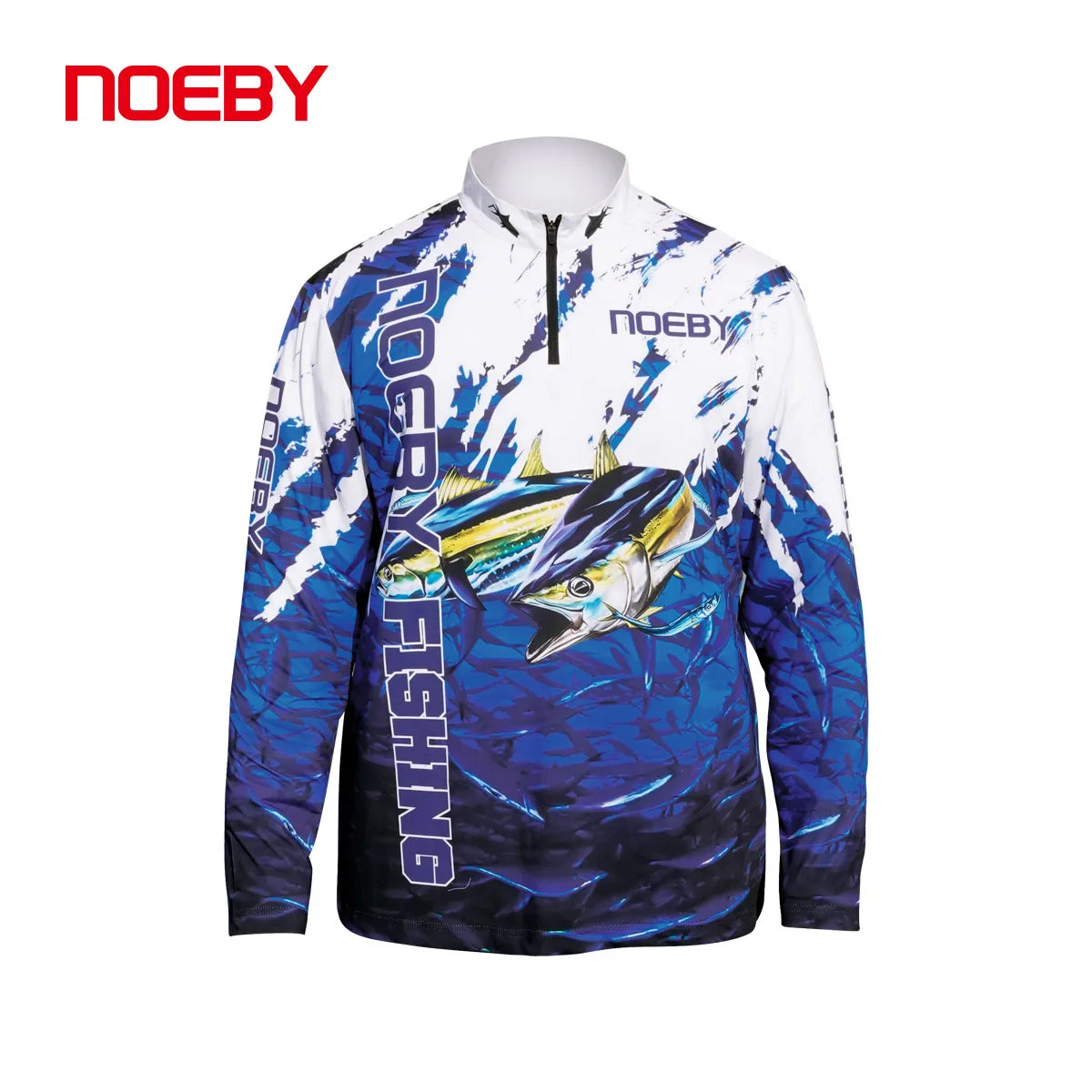 Noeby Long Sleeve Shirt Fishing Clothes Quick Dry Anti-friction Printing Clothes Fishery Fishing Supplies Accessories Clothing