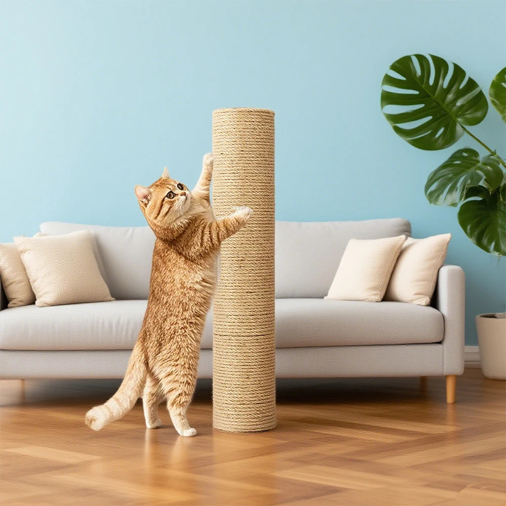 Natural Material Cat Scratching Post Cat Tree Climbing Frame Replacement Post Accessories Kitten Toy for Pet Kittens to Scratch