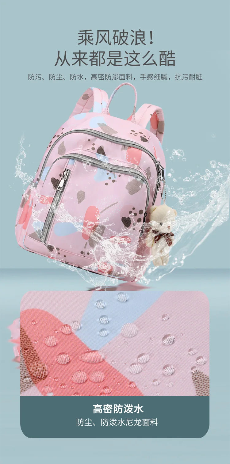 Fashion Mummy Travel Stroller Bag Large Capacity Mother Bag Carrying Pregnant Baby Nappy Backpack Activity Baby Diaper Backpack