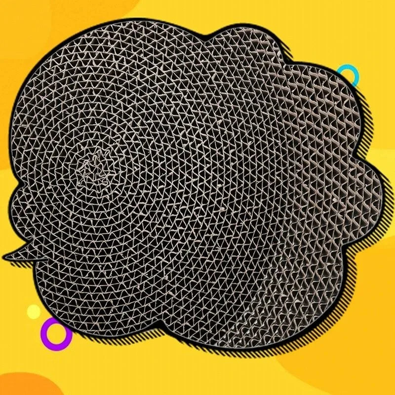 Cat Scratching Board Protect Furniture Grinding Claw Toys Round Oval Corrugated Paper Wear-resistant Cat Nest Scratching Board