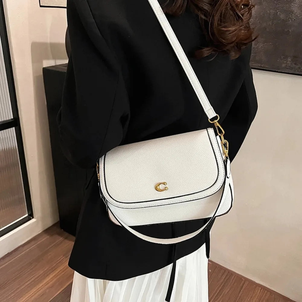 2026 New Retro Luxury Women Shoulder Bag Elegant Leather Crossbody Bag High End Tote Vintage Classic Designer