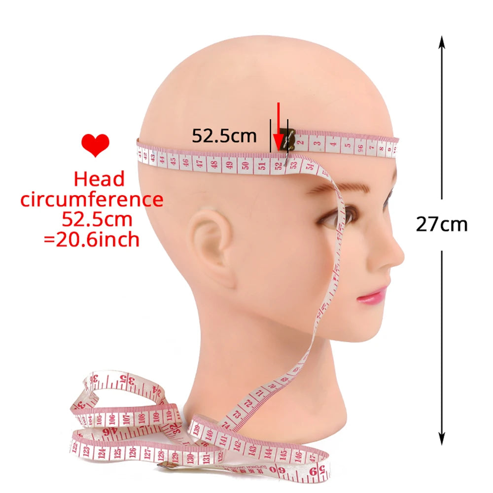 Nunify 21-25Inch Canvas Block Head Mannequin Adjustable Wig Stand Tripod With Rotatable Head Holder For Hairdressing Exhibitions