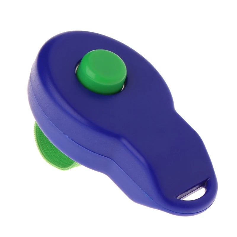 Pet Dog Clicker Dog Training Clicker with Elastic Finger Strap Large Button Clicker for Pet Dog for Cat Bird Horse Train