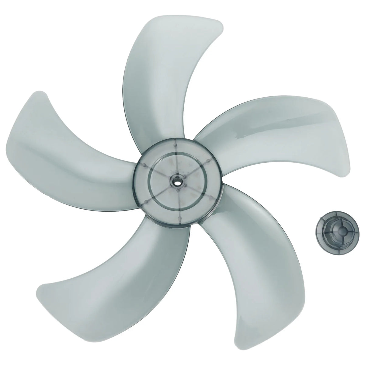 16 Inch Five Leaf Replacement Fan Blade With Nut Cover For Stand Fans And Desk Fans Plastic Material For Household Use