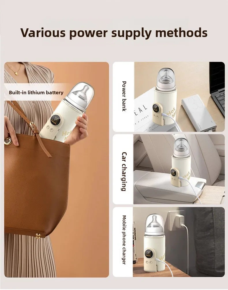 Baby Milk Warmer Baby Nursing Bottle Heater, Portable USB Bottle Warmer for Car, Outdoor Travel Accessories Outdoor Portable