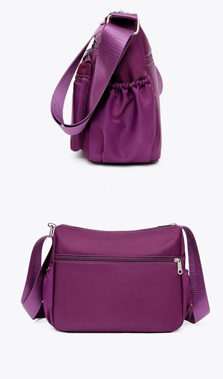 2025 Bag Women's Large Capacity Shoulder Bag Waterproof and Wear Resistant Multi Pocket Commuter Leisure Outdoor Crossbody Bag