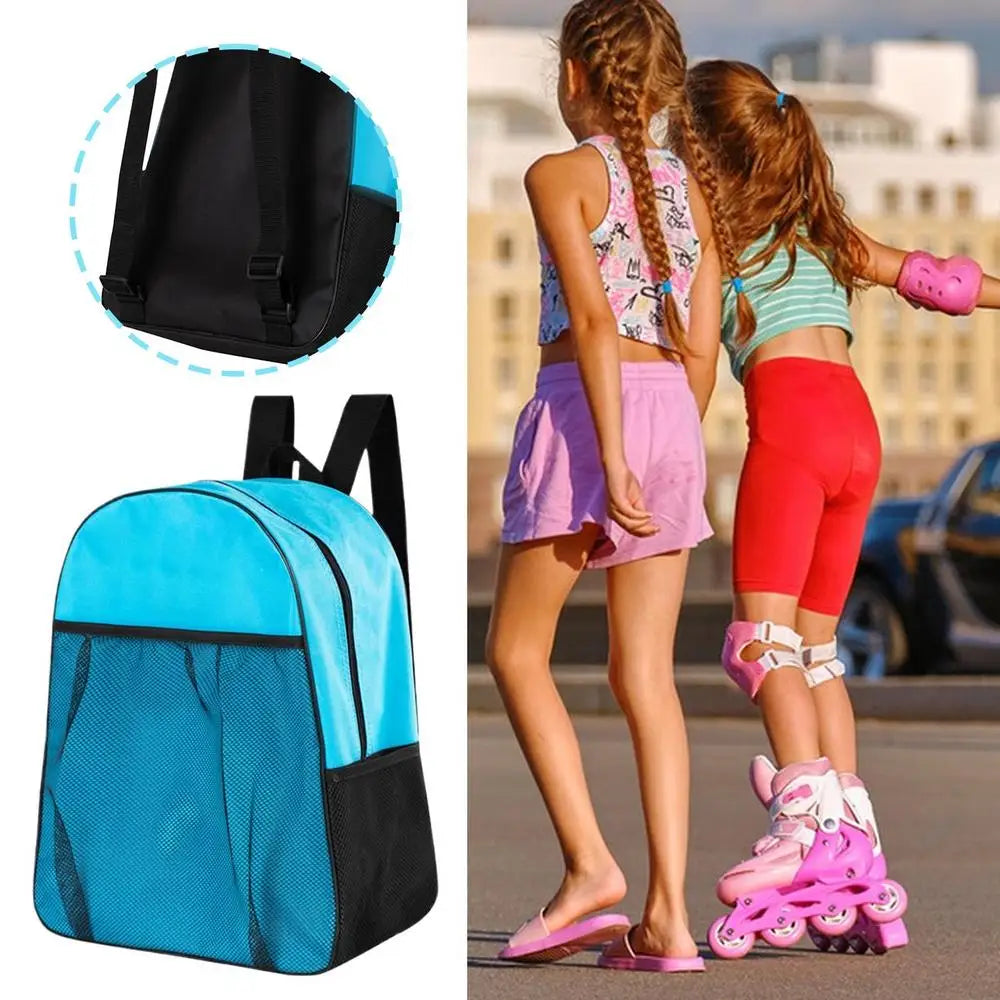 Roller Skates Backpack Compartmented Comfortable Portable Waterproof Skate Case  Multi-functional Sports Backpack For Knee pads