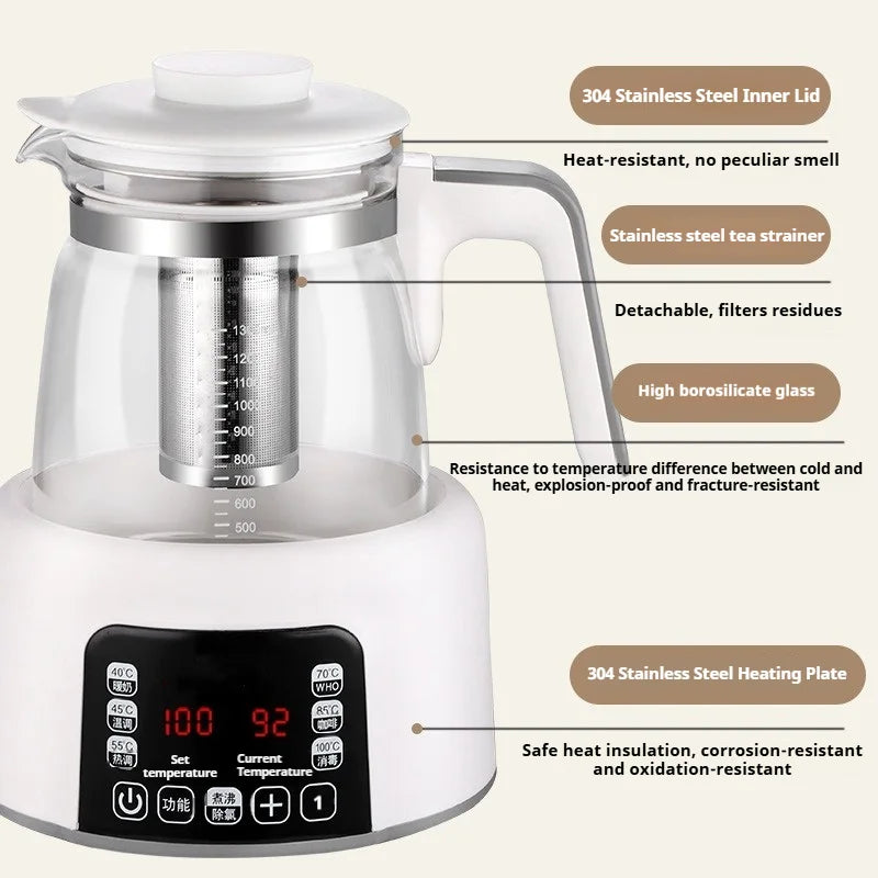 1.3L Household Constant Temperature Kettle, Fast Boiling Kettle, Baby Milk Regulator, Electric Kettle, Durable Health Pot