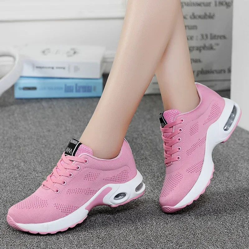 White Sports Shoes Women Running Shoes Breathable Casual Shoes Outdoor Light Weight  Casual Walking Sneakers for Wamen