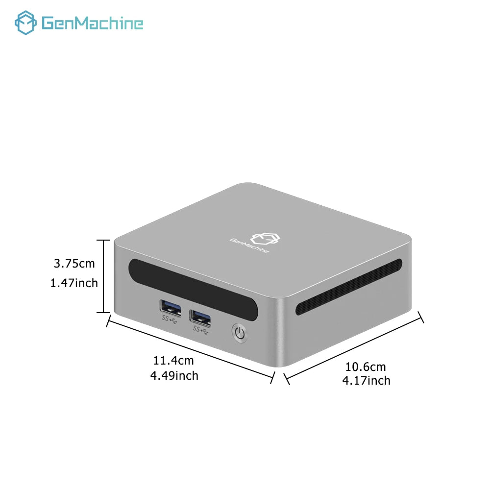 GenMachine AMD Ryzen 3 7330U DDR4 8G RAM 256G ROM Win 11 MINI PC 4 Core 8 Thread 3.6GHz TDP 15W WIFI6 Diy Gaming Pc Gamer