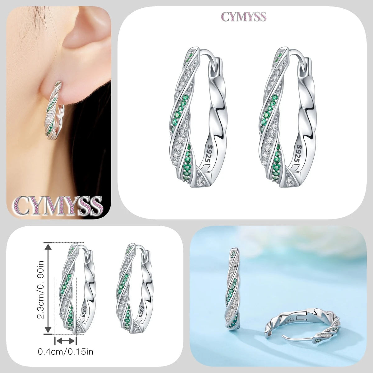 925 Sterling Silver Needle Iris Flower Hoop Earrings for Women Original Elegant Versatile Jewelry Birthday Party Fine Gift 2026