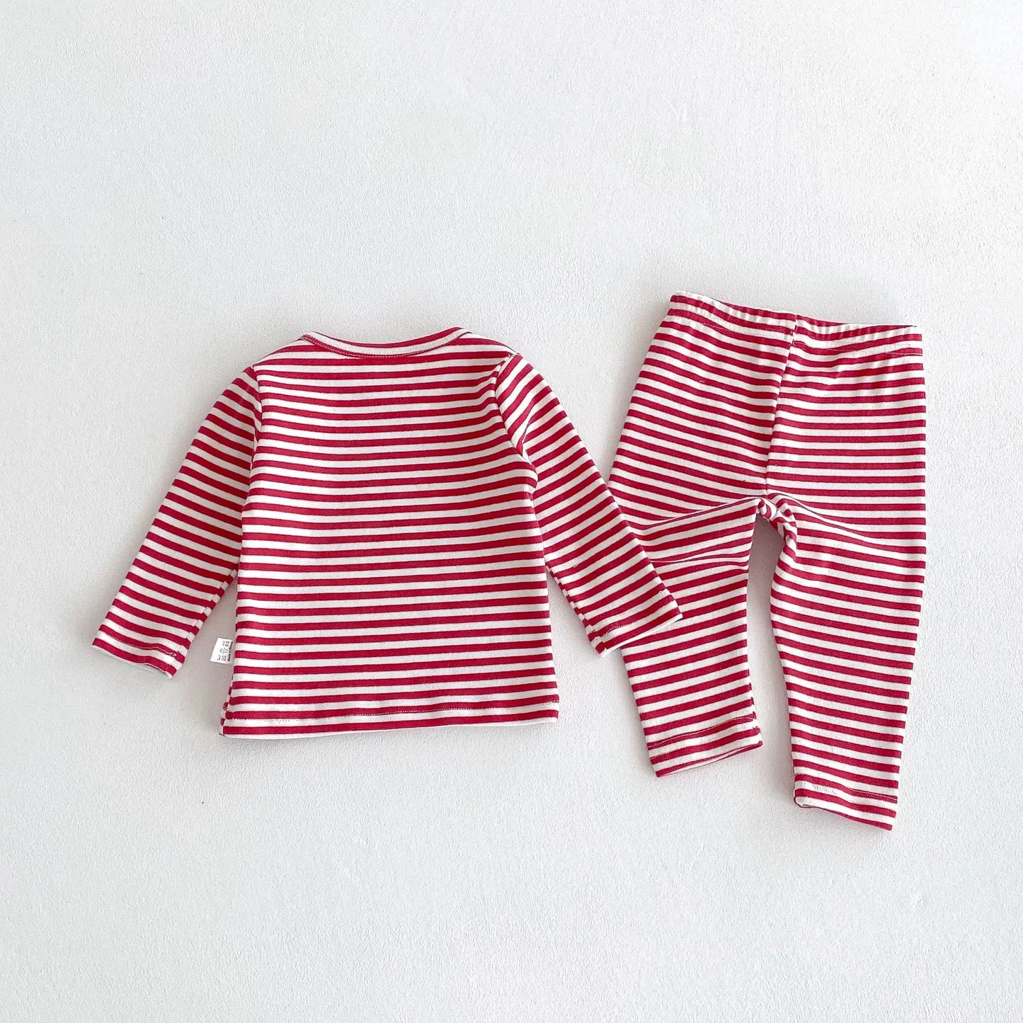 Baby Girl Boy Autumn Winter Christmas Cute Sleeveless Bodysuit Long Sleeve Striped Top Pants Infant Bibs Newborn Clothes B6091