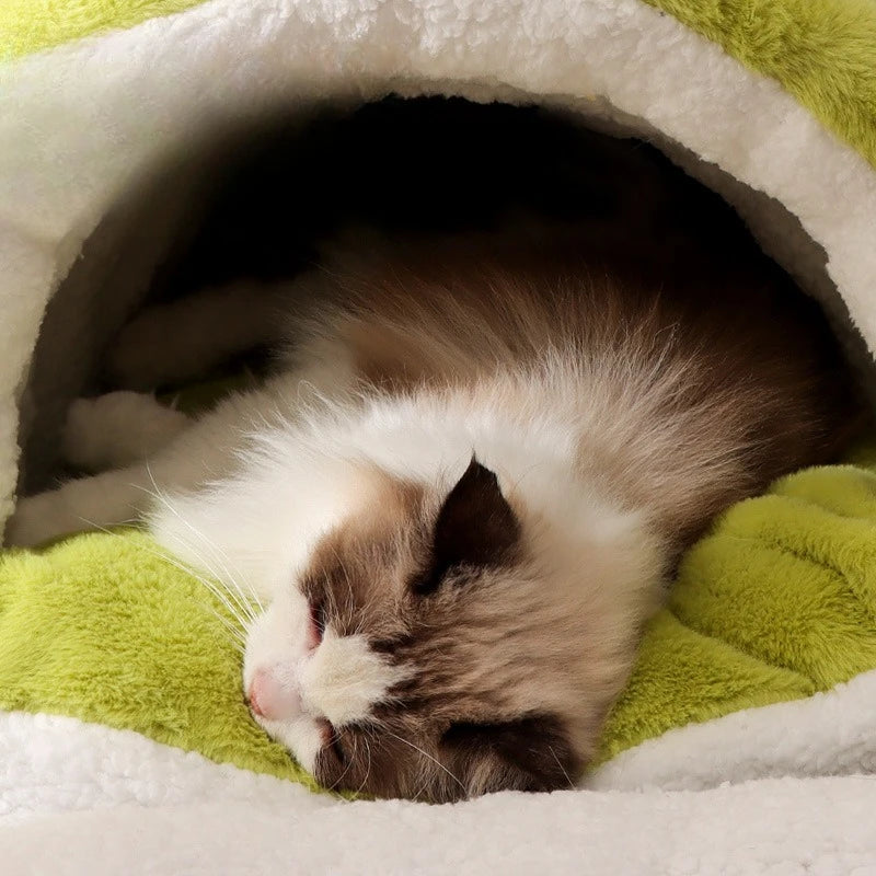 New Winter Removable and Washable Closed Cat House Security Sense Winter Warm Pet Sleeping Nest Cat Sleeping Bag